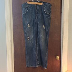 ARIZONA JEANS CO Men's 36 X 30 Lowrise Boot Jeans